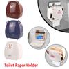 Коробка для хранения рулонов бумаги Коробка для туалетной бумаги Стойка для аксессуаров для дома Водонепроницаемый настенный держатель для туалетной бумаги Креативные милые аксессуары для ванной комнаты