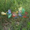 5/10PCS Handicraft Garden Decor Yard Artificial Dragonfly Simulation Butterfly With Stem Thin Stick