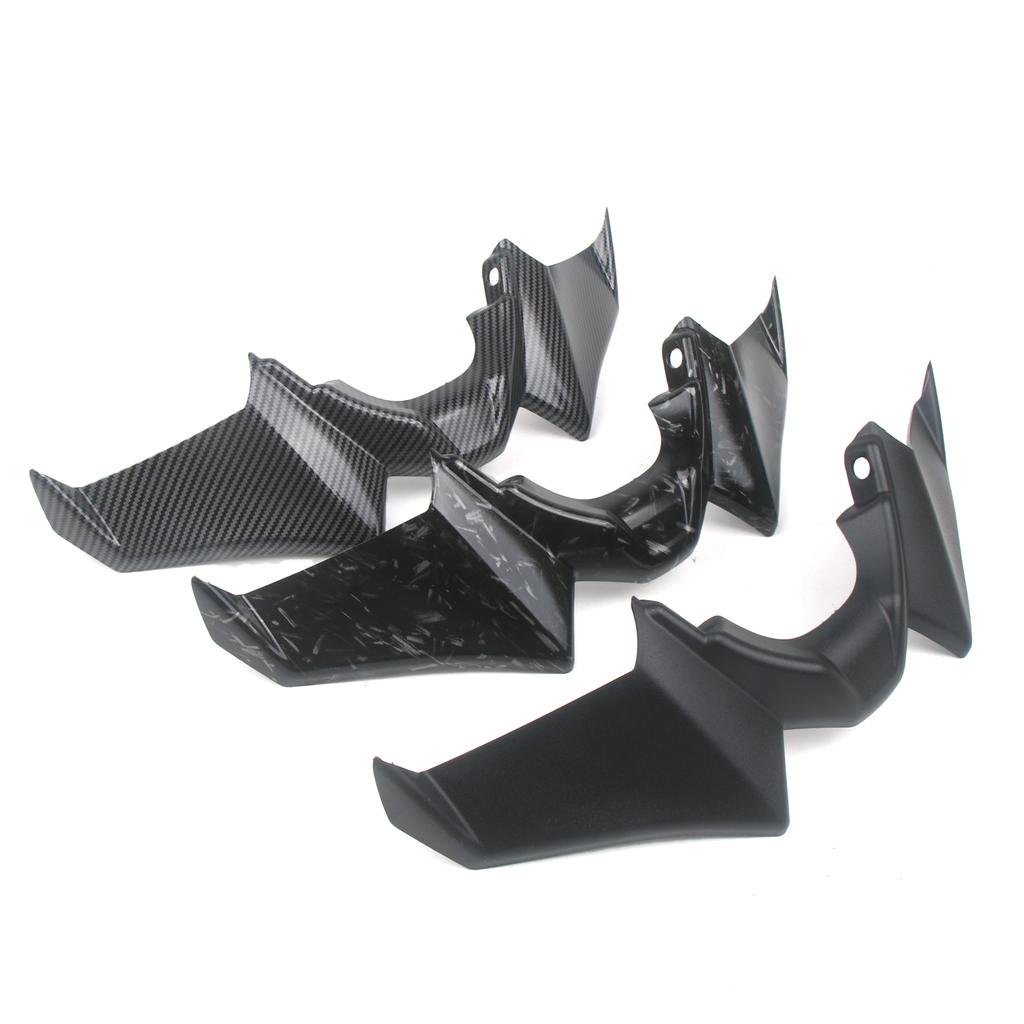Motorcycle Accessories Black Naked Front Downforce Spoiler Winglet Aerodynamic Wing Kit Spoiler For YAMAHA MT 07 2021 2022 2023