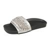 Fashion 2025 New Women Slippers Trend Bling Bling Crystal Slippers Women Flat Heel Shiny Slides Women Summer Fashion Rhinestone Sandals