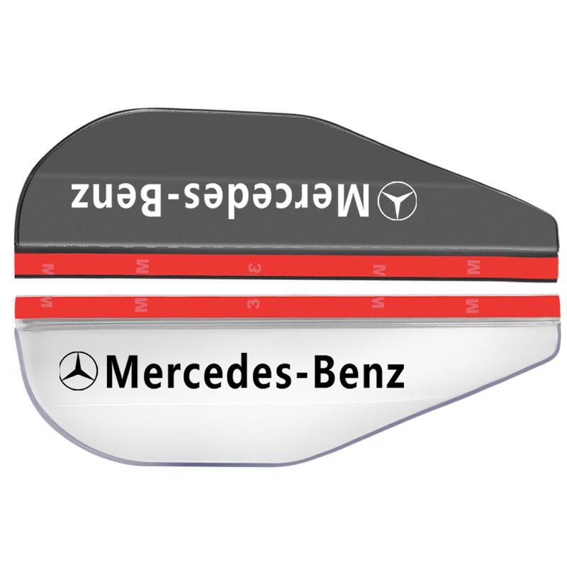 2Pcs Car Rear View Side Mirror Rain Board Sun Visor Eyebrow Guard For Mercedes Benz W204 W212 W176 GLC CLA GLA E C G M R S Class AMG Car Accessories