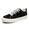 Sneakers for Men Autumn Breathable Canvas Shoes Men's Black Versatile Cloth Shoes Mens Trendy Low Top Flat Casual Board Shoes
