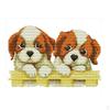 Stamped with Pre-Printed Patterns Beginner Adult Stitching Embroidery Crafts Needlepoint Dog Kits