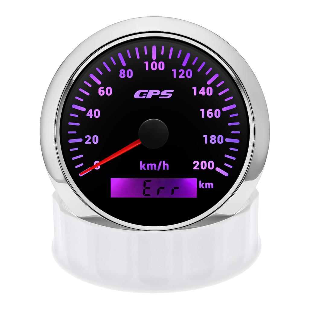 30/60/80/120/200 км/ч 7 цветов подсветки 85 мм GPS спидометр с GPS антенной мотоцикл лодка автомобиль грузовик измеритель скорости