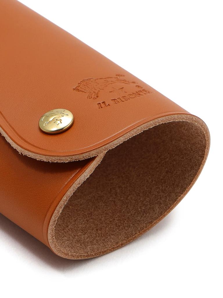 Key Case Leather Genuine Leather Cowhide Unisex Discolored Brown Brown [IL BISONTE] Women's Men's