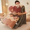 Snowflake Double-Sided Velvet and Lambskin Winter Quilt for Dormitory, Spring & Autumn Use