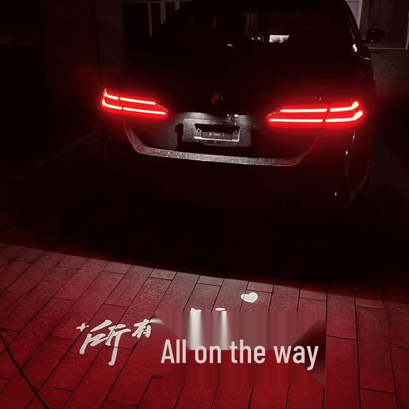 BMW License Plate Projection Lights: Compatible with 1, 3, 4, 5 Series, X1, iX3, X5, M3, M4 - Welcome Atmosphere Upgrade.