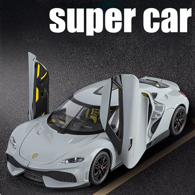 1/24 Gemini gt сплав суперкар модель модель симуляция модель транспортного средства звук и свет коллекция детская игрушка подарки