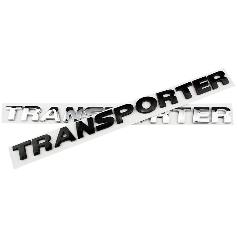AABIN1 Car ABS Trunk Letters Words Logo Badge Emblem Decals Sticker For Volkswagen VW TRANSPORTER T4 T5 T6 T7 T8 Styling Accessories