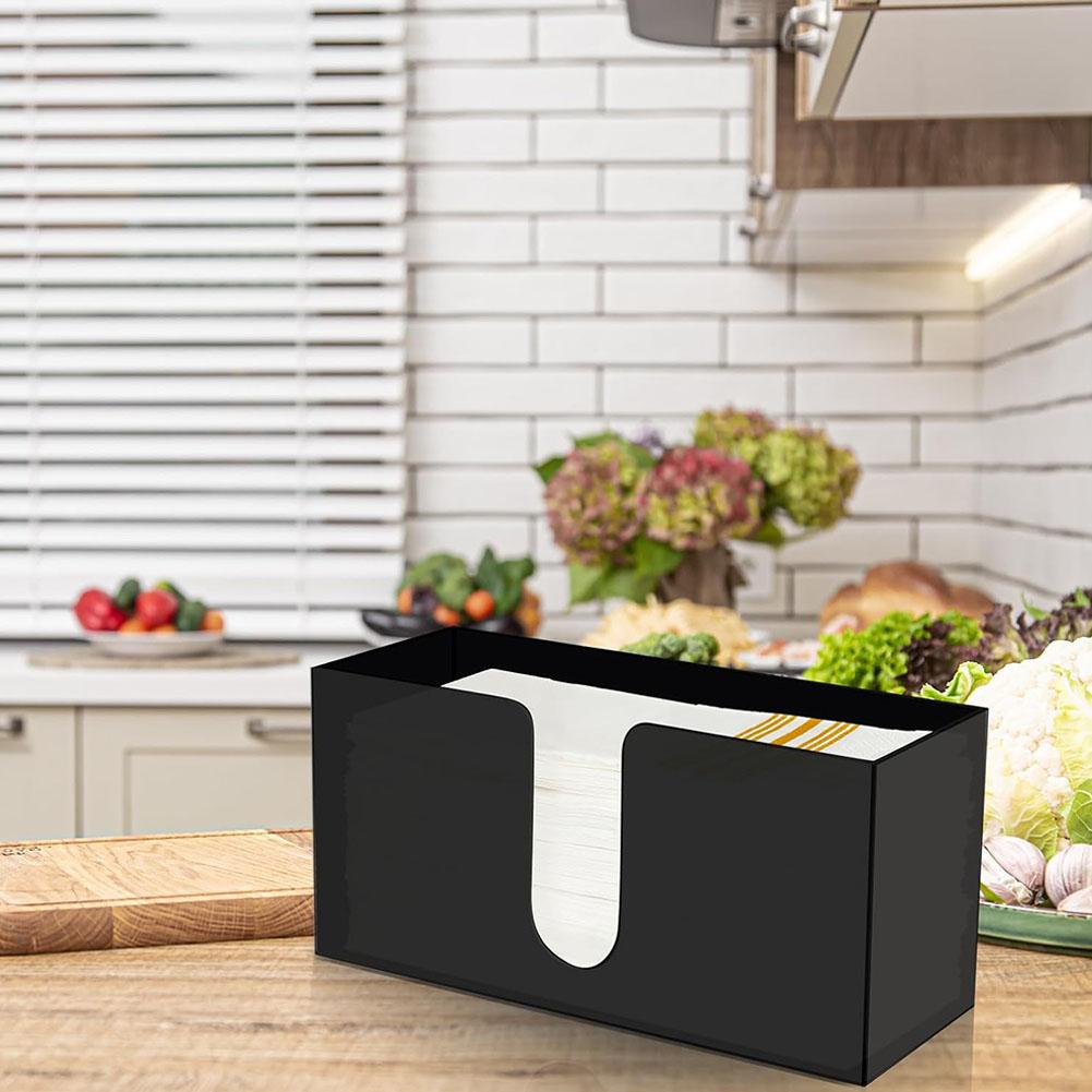 Countertop Paper Towel Dispenser Folded Napkin Dispenser Space Saving Tissue Dispenser Simple for Z Fold C Fold Multi-fold Paper