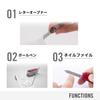 Victorinox Swiss Card Classic Translucent Red Multi-Tool 10 Functions Stationery Scissors Ballpoint Pen Compact Small 0.7100.T