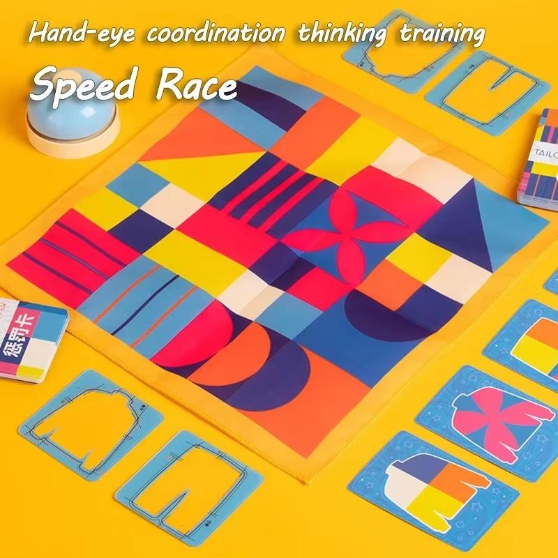Tailor Master, Children's Educational Thinking Concentration Training Toy Graphic, Color Matching Double Battl E Table Game