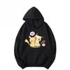 Покемон Мимикью Романтичный Хлопковый Худи с Ручной Росписью Мужской и Женский Осенне-Зимний Новый Тренд Харадзюку Свободный Повседневный Свитер Топ