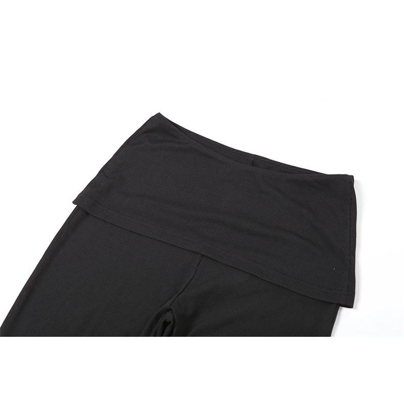 Весенняя сексуальная футболка для похудения с короткими рукавами и высокой талией, узкие повседневные брюки, костюм