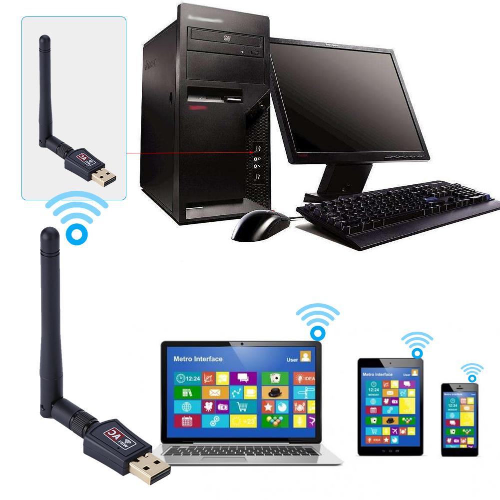 Внешняя двухдиапазонная антенна 600M 2.4G5G WiFi USB-адаптер приемник беспроводная сетевая карта