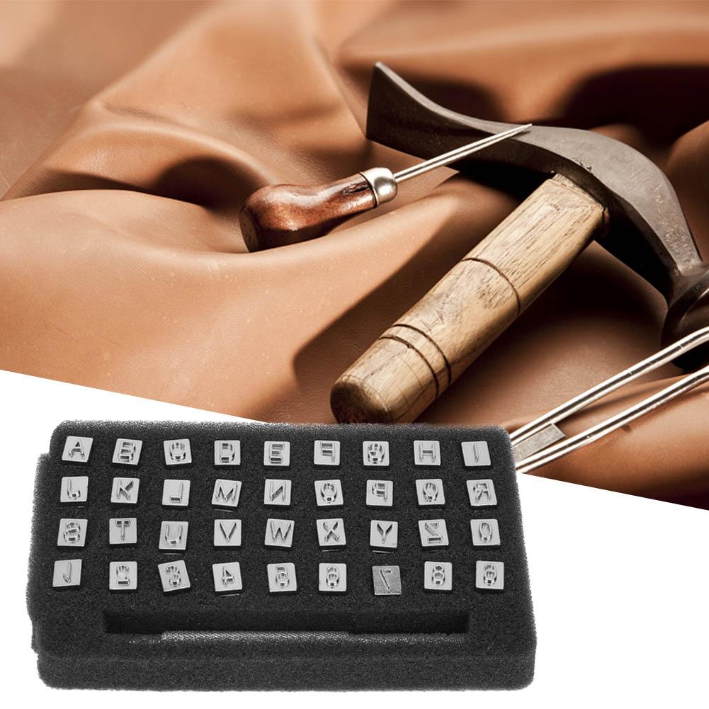 Набор штампов для кожи, дырокол для букв, дырокол для цифр, дырокол для штампов, набор дыроколов для штампов (6.5mm)