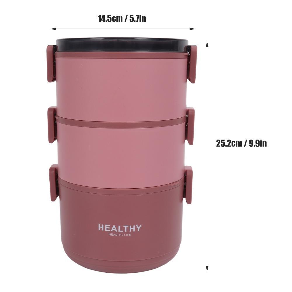 2200ml Thermal Lunch Box 304 Stainless Steel Food Jar Stackable Lunch Box Outdoor Travel