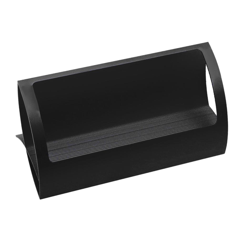 Стильный настольный держатель визиток в форме Q из алюминиевого сплава для выставок