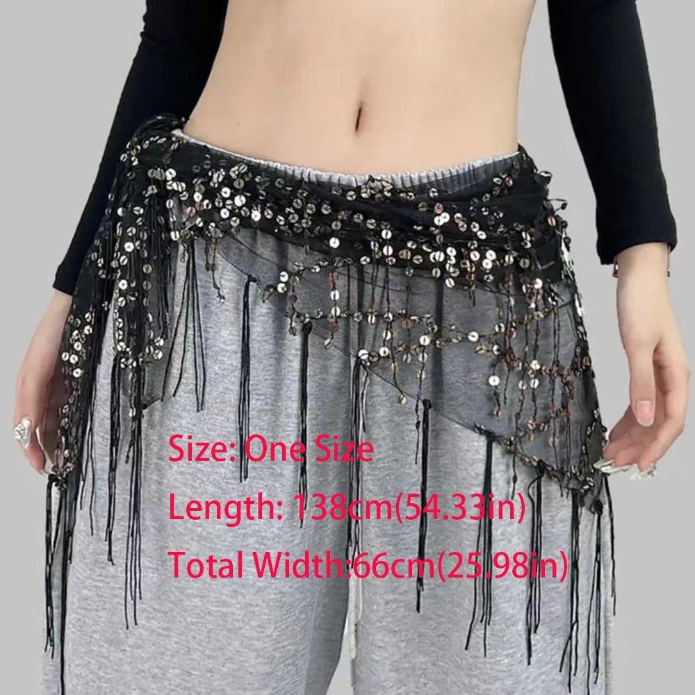Jazz Dance Belly Dance Belt Tassels Dancer Skirt Fashion Hip Scarf  for Women