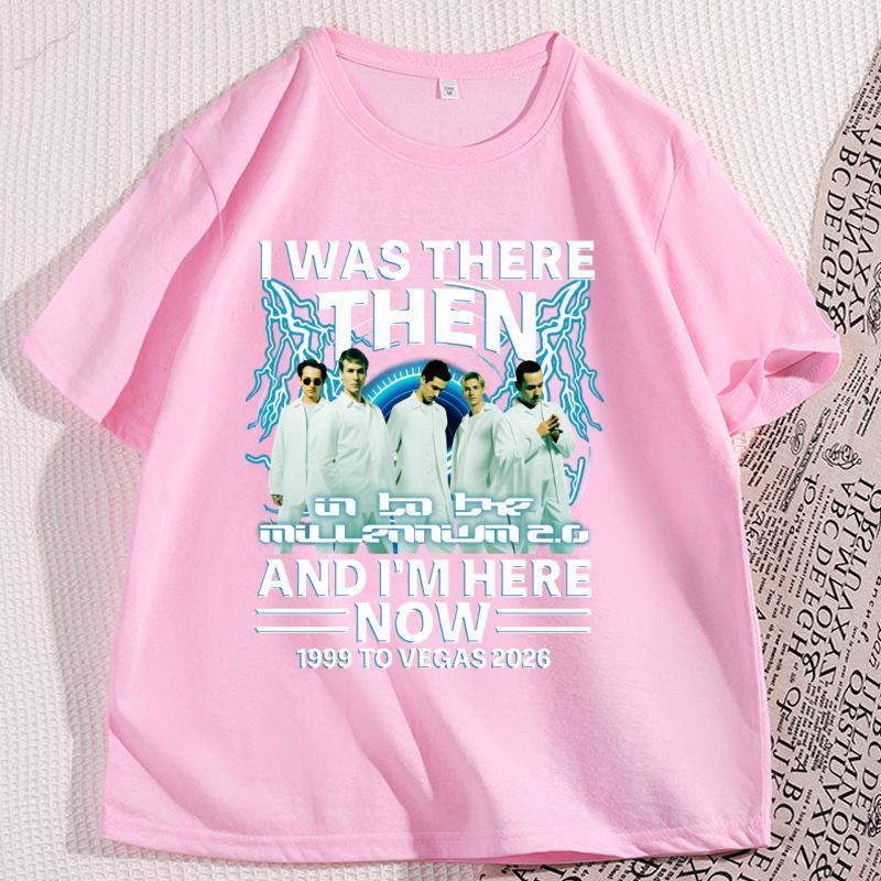 Backstreet Boys T-Shirts Y2K Fun Casual Cotton Clothing Gift Clothing Into The MILLENNIUM Vintage Tops Women Unisex Streetwear Tees