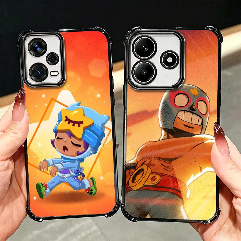 Мультяшные Звезды Игр Мягкий Чехол Для Телефона Для Xiaomi Redmi Note 14 15 Pro Plus 13 12 11S 11T 5G 10 9S 9 Покрытие Противоударный Fundas