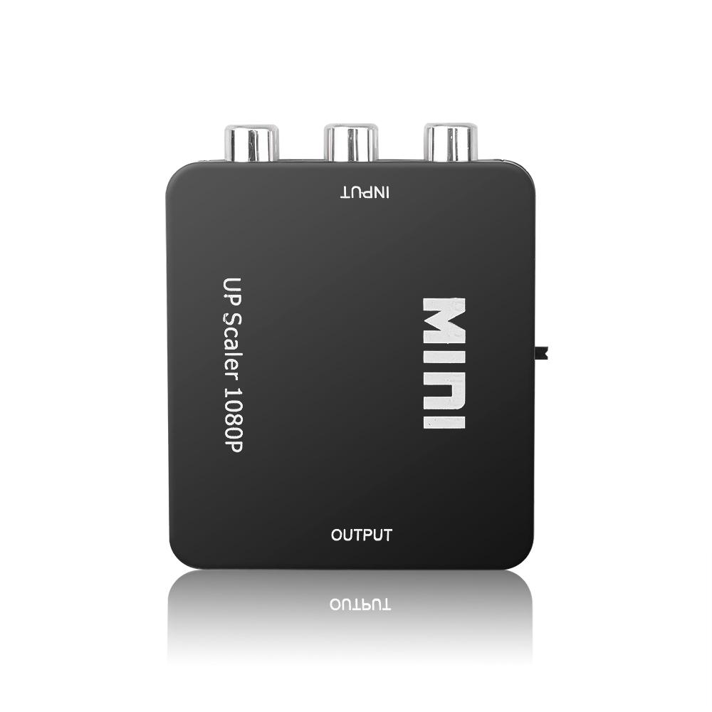 Мини-адаптер AV-HDMI, совместимый с RCA-HDMI конвертер HD 1080P 1920*1080 AV2HDMI, поддержка NTSC PAL, выход AV-HDMI