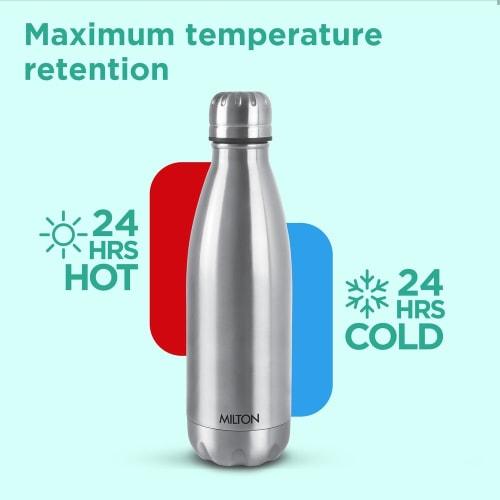 Milton Thermosteel Duo Deluxe, 500ml, Steelplain