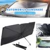 Car Windshield Sunshade Umbrella Foldable Car Umbrella Front Window Heat Insulation Sunshade Covers Windshield Visor Sunshade
