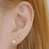 [1+1] 14K Gold-Filled Pin More Cubic Piercing (Single Side Sold)