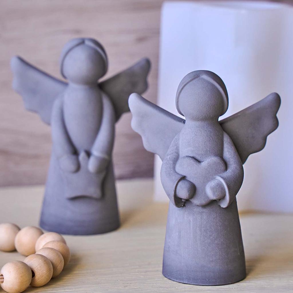 3D Милый Ангел Силиконовая Форма для Свечей DIY Ручная Работа Звезда Любви Девочка Украшения Изготовление Мыла Гипс Смола Формы Домашний Декор Поделки Подарки