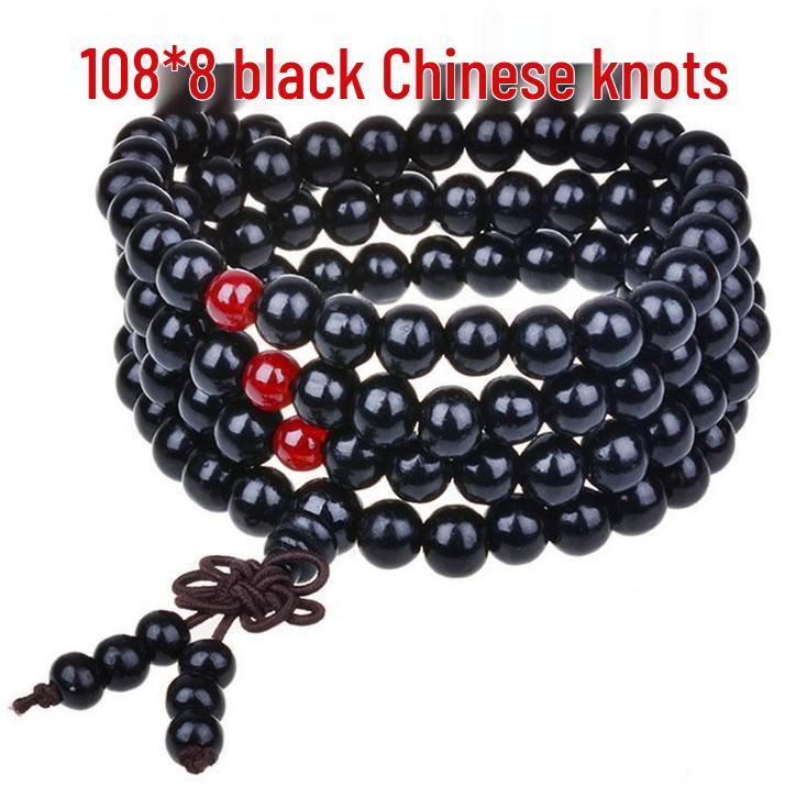 Браслет из 108 бусин сандалового дерева - Модный дизайн в три ряда для женщин