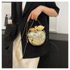 Popular Sequin Apple Shaped Mini Bag For Women New Fashion Crossbody Bag Zero Wallet One Shoulder Gold Silver Zipper Style Bag