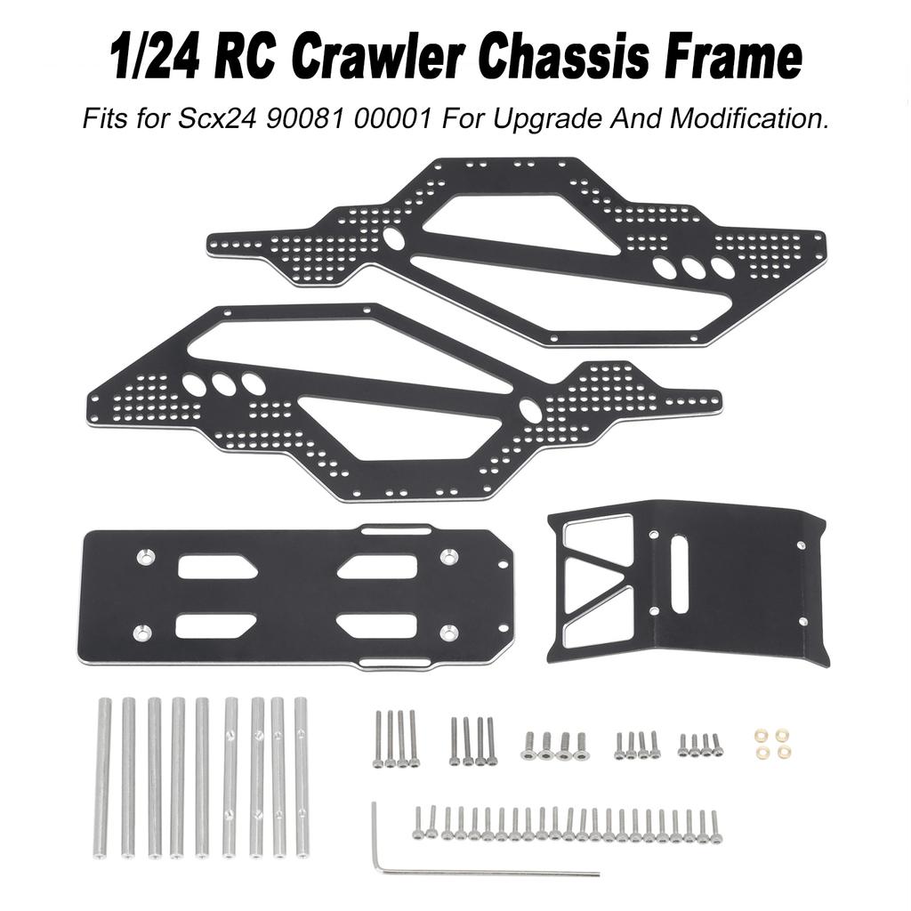 Chassis Frame Aluminum for SCX24 90081 00001 00002 1:24 Scale RC Crawler Parts Alloy Body Casing