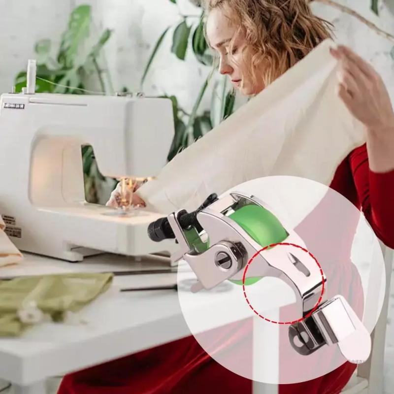 Retrospecti Versatile Adjustable Rolled Hemmer Presser Foot Rolled Hem Pressure