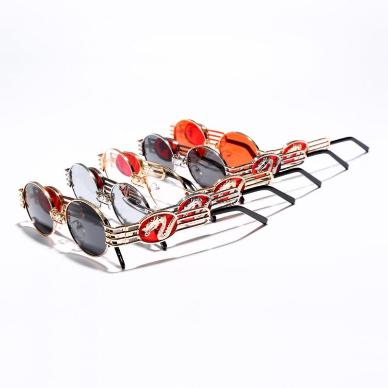 Newest Luxury Designer Sunglasses For Men And Women Dragon Emblem Celebrity Fashion Sun Glasses Oval Classic Brand Shades