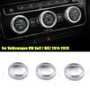 Аксессуары для украшения автомобиля для Volkswagen VW Golf 7 MK7 2014-крышка ручки кондиционера, кольцо, регулируемая накладка