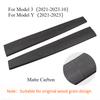Dashboard Trim Strip for Tesla Model 3 Y Center Console Panel Sticker Cover Carbon Fiber ABS Modely Car Accessories 2017-
