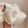 Tulip Plush Gloves Winter Cute Girl Heart Cartoon Warm Riding Plush Thickened Gloves