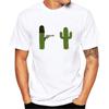Cactus Funny Women Unisex Collar T Shirt Basic Casual T-shirt Short Sleeve Tshirt Funny Tumblr Graphic Elastic Tee Shirt
