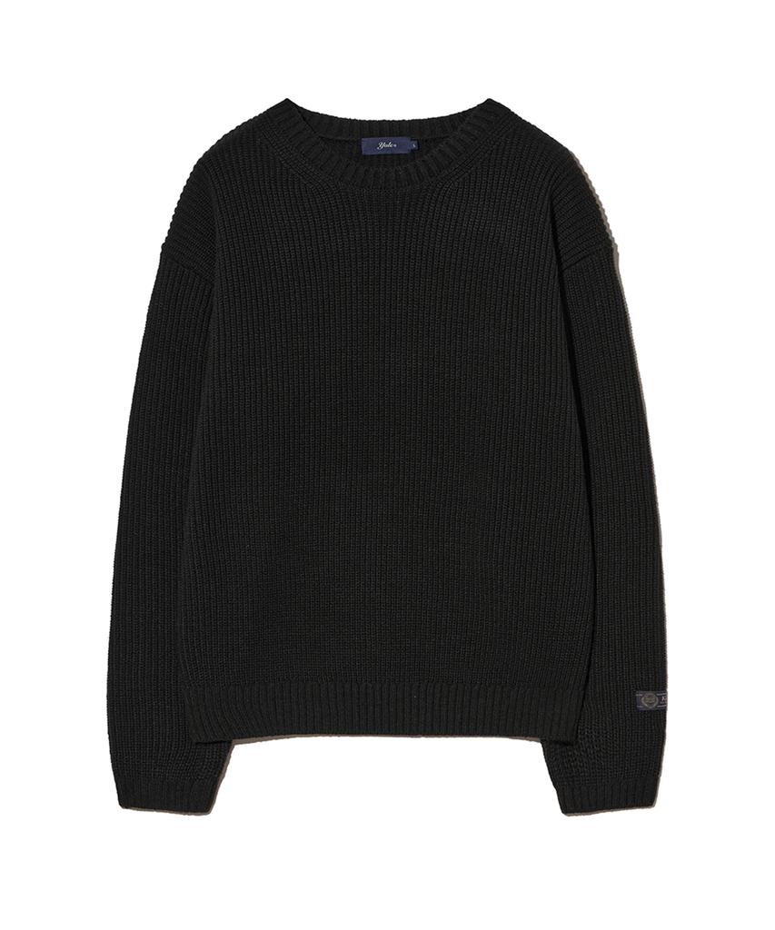 YALE Cozy Round Knit_Black