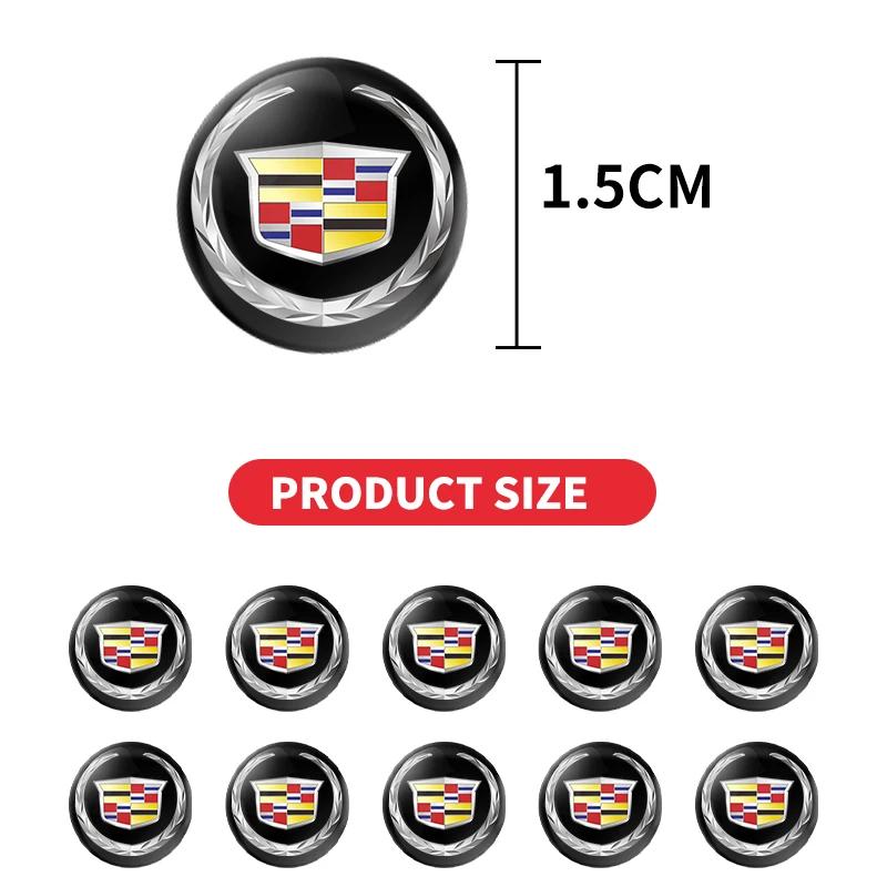 2/5/10 шт. 15 мм Наклейки на замочную скважину автомобильного замка Декор Защита для логотипа Cadillac Escalade CTS ATS SRX XTS XT5 STS CT5 CT6 BLS XLR