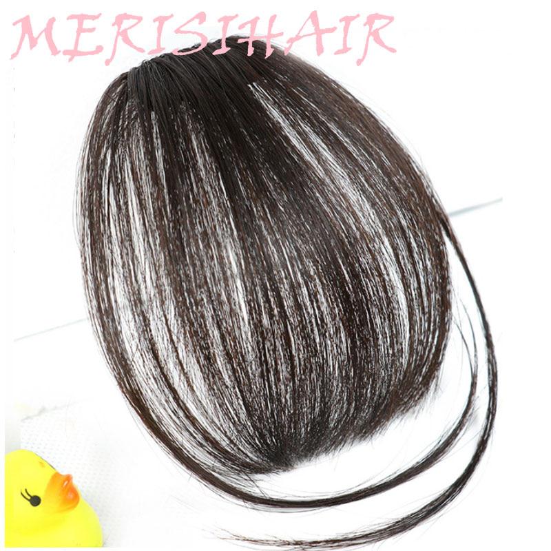 Синтетические пряди волос для создания красивой челки