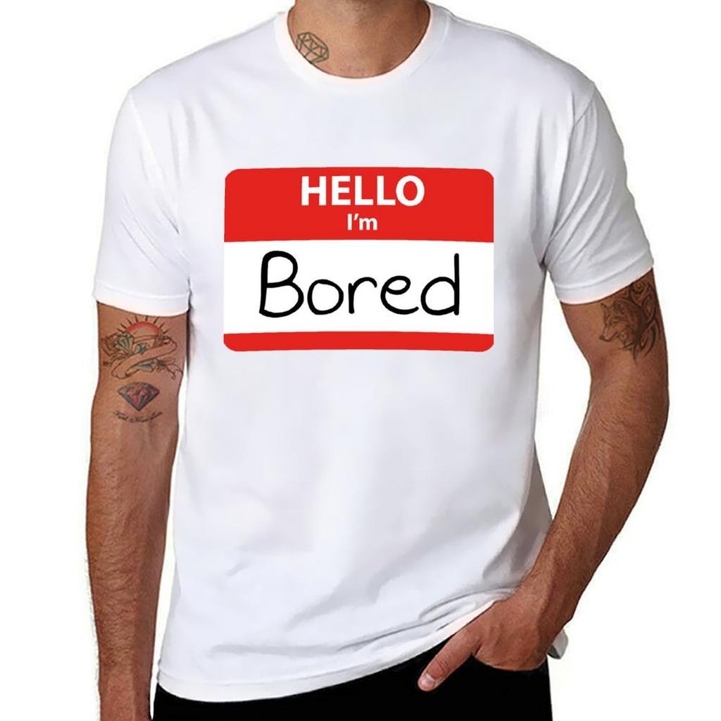 Hello Im Bored Tshirt Casual Daily Graphic Tee