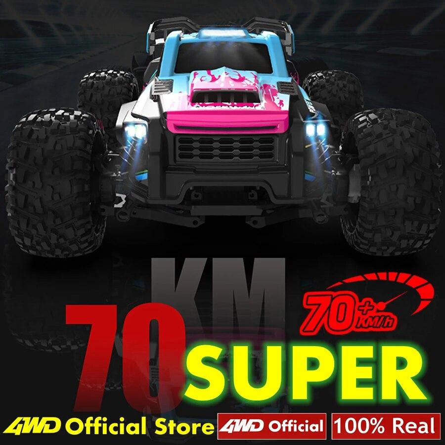 4WD RC Car 4x4 Off Road Drift Racing Cars 50 или 70 км/ч Супер бесщеточный высокоскоростной радио водонепроницаемый грузовик игрушка с дистанционным управлением для детей