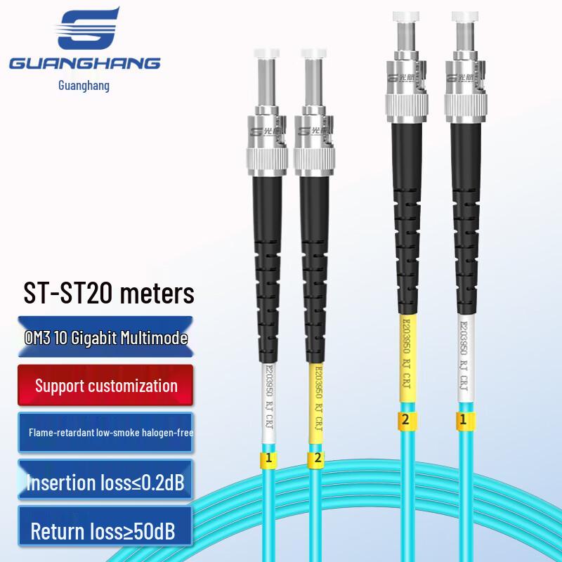 Оптический патч-корд Guanghang OM3/OM4 10 Gigabit Multimode Duplex LSZH