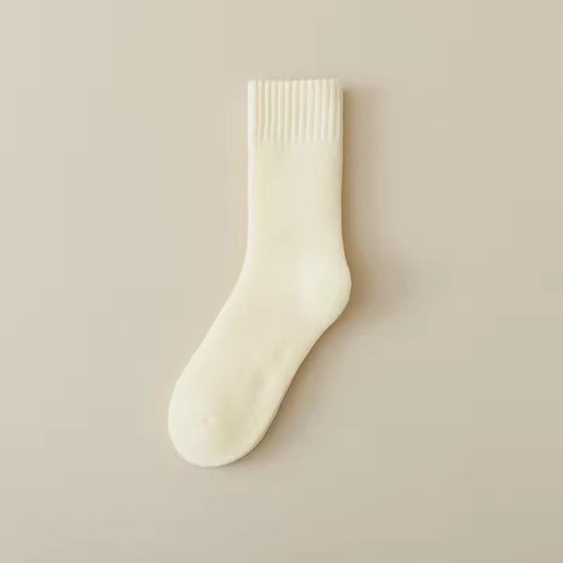 1 Pair Women's Winter Warm Socks Snow Markron Color Thick Plush Hairy Soft Postpartum Stockings Floor Sleep Socks