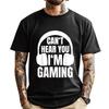 Игроку Вас Не Слышно Я Играю Компьютерный Гик 3D Печатные Футболки Весенняя Хлопковая Футболка Мужская Для Улицы