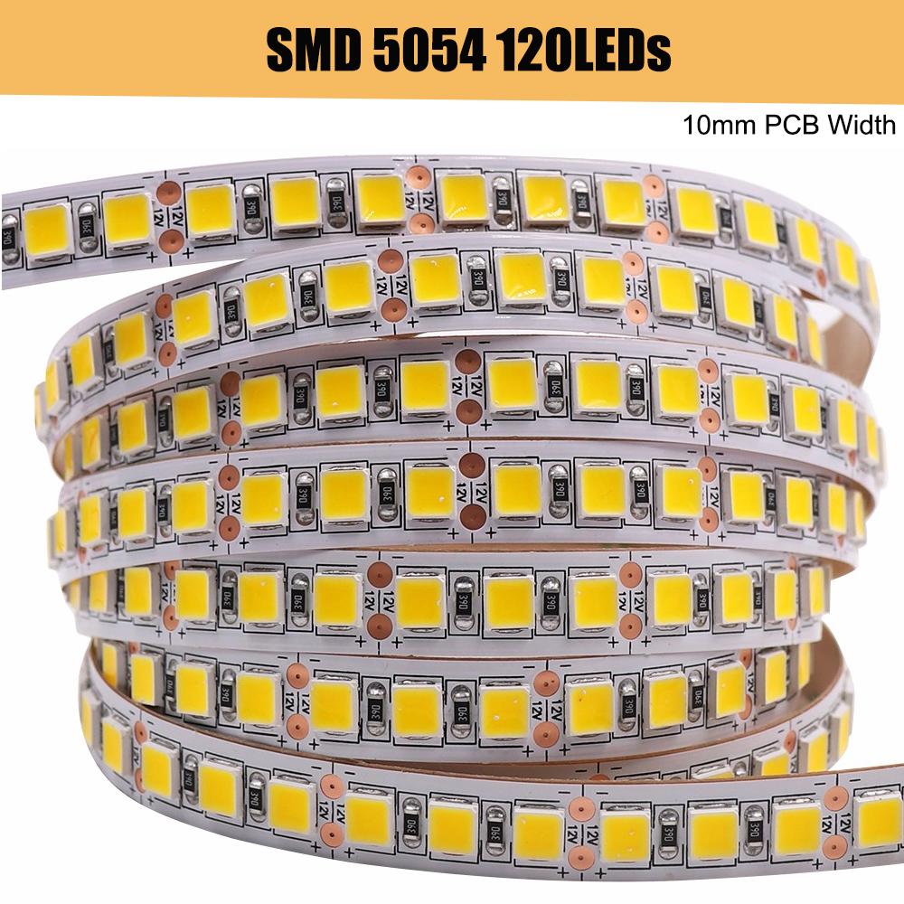 Светодиодная лента 5M 12V водонепроницаемая SMD5050 2835 гибкая лента 60-480 светодиодов/м теплый белый для домашнего декора