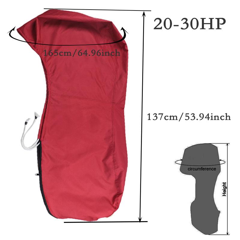 600D красный 6HP-225HP яхтенный полуподвесной моторный чехол для лодки чехол с защитой от УФ-излучения пылезащитный чехол для морского двигателя высококачественная защита водонепроницаемый чехол