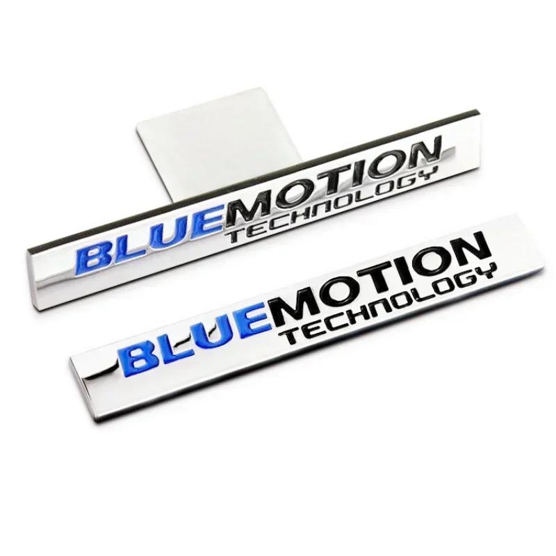 YKPSC1 3D Metal Car Trunk Grill Badge Bluemotion Emblem Stickers For VW Passat B8 Polo Golf 6 7 Logo Bluemotion Volkswagen Accessories